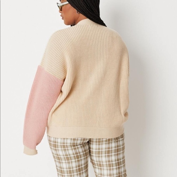 NWT misguided plus color block knit cardigan sz.14/16 - Picture 3 of 7